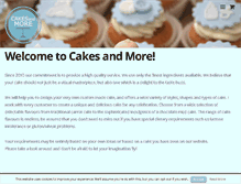 Tablet Screenshot of cakesandmore.ie